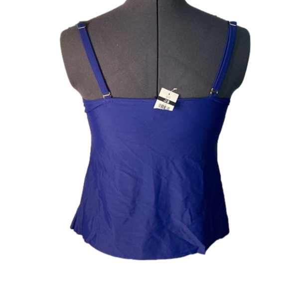 ACX Active Women’s Navy  Blue Padded Tankini Top (Size 8) NWT - Picture 2 of 5